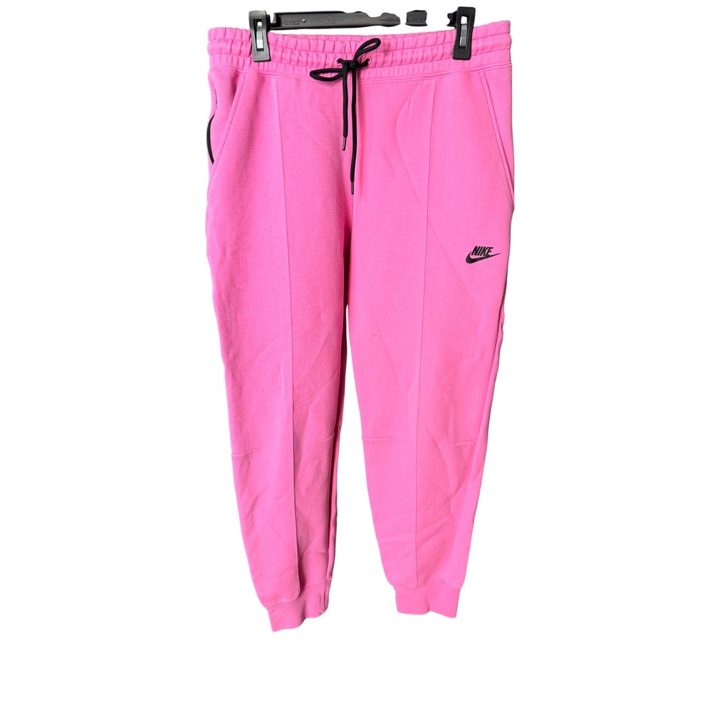 Nike Pink Sportswear Essential Fleece Joggers Size L